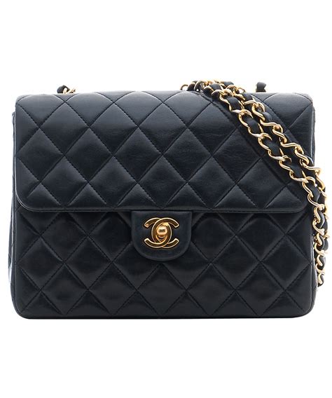 chanel black and white shoulder bag|Chanel vintage black shoulder bag.